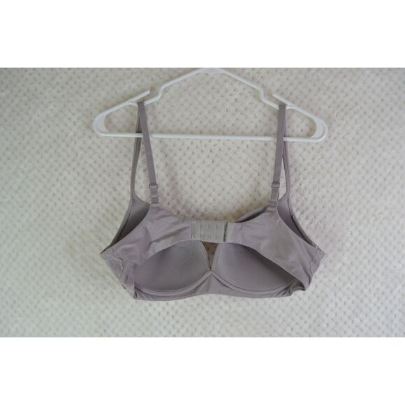 Victoria's Secret Women's 36C Body by Victoria Purple Wireless Padded Satin Bra - Picture 3 of 9